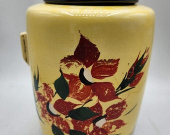 Vintage McCoy Flower Cookie Jar - 10"