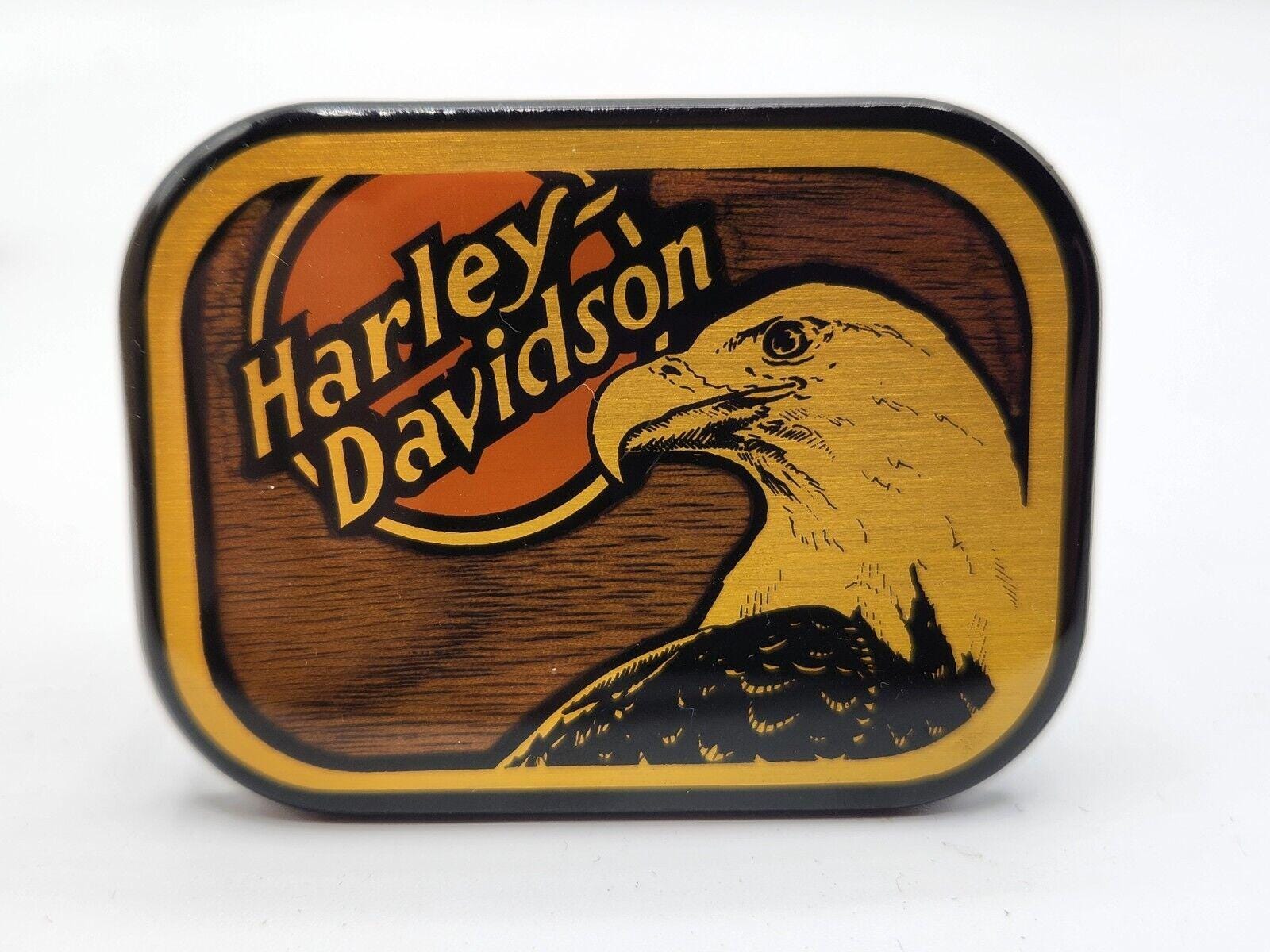 Vintage Rare Harley Davidson Eagle Belt Buckle Harmony Metal 