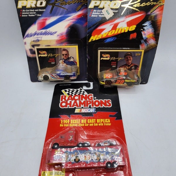 NASCAR Hot Wheels and Racing Champions 1:64 Lot, Transport, Martin, Irvan