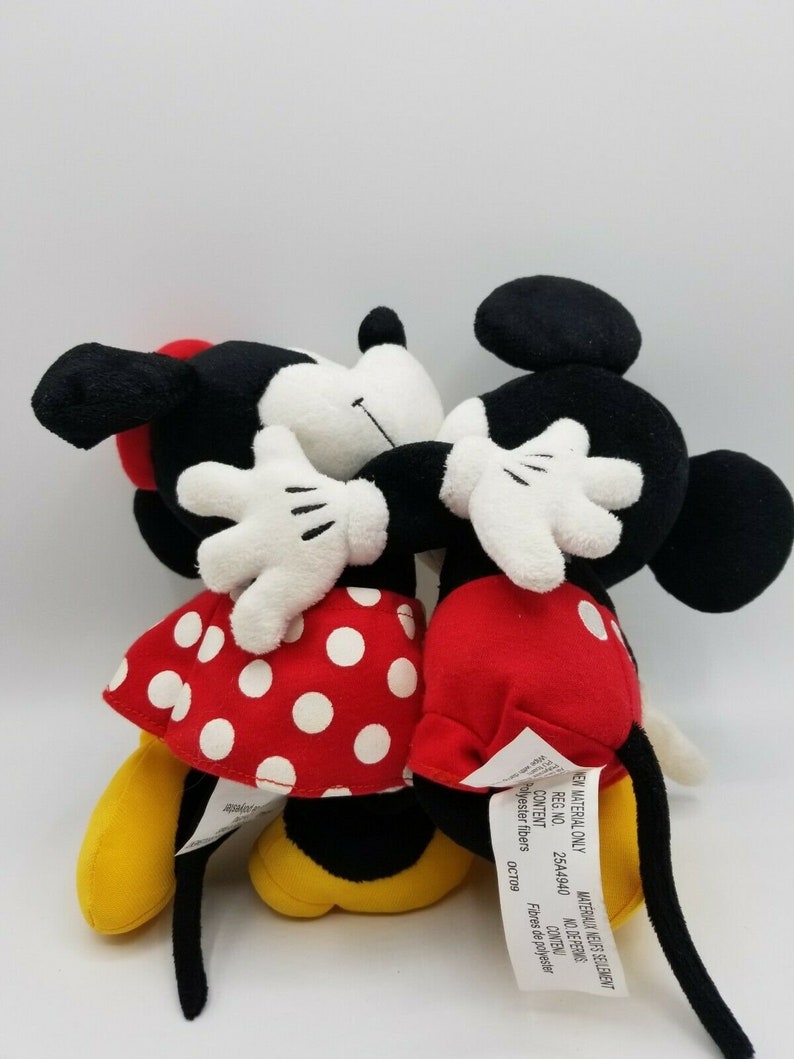 Hallmark Mickey and Minnie Mouse She Kissed Me Plush Pair | Etsy