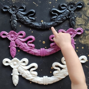 Large Swag Bow Silicone Mold For furniture upcycling or any home art projects  / Mold for Resin , Mold fro clay , Bow moulds