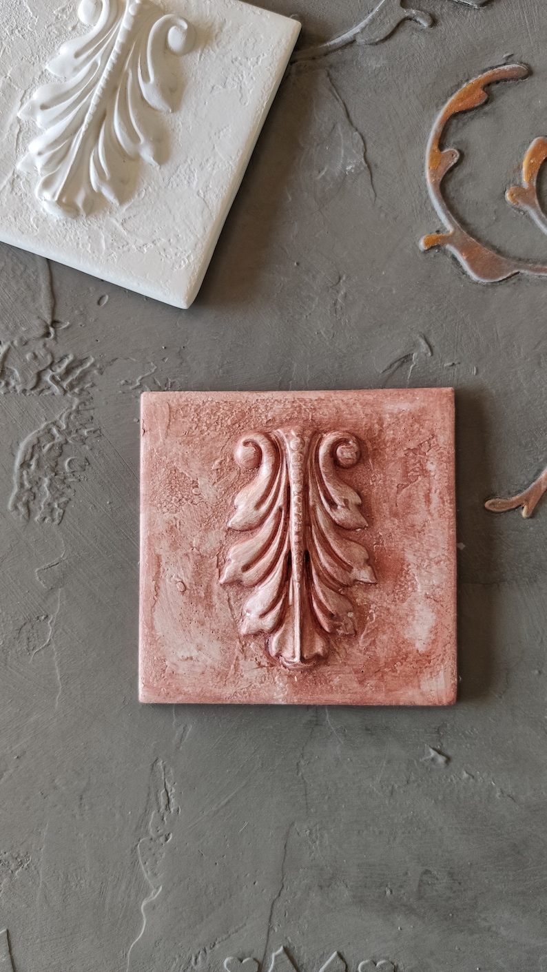 Decorative Tile Capital / Gypsum Tiles / Decorative Tiles / Etsy