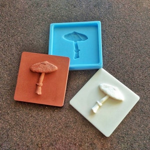 Tile with mushroom silicone mold , decorative 3d tiles, mold for resin , mould for concrete, plaster molds, vintage tiles