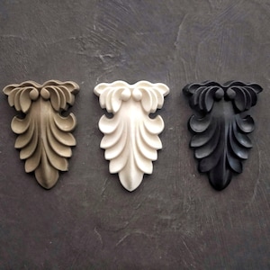 Resin furniture embellishment bracket 2x3inch (5.2x7.5cm) furniture makeover supplies, furniture overlays