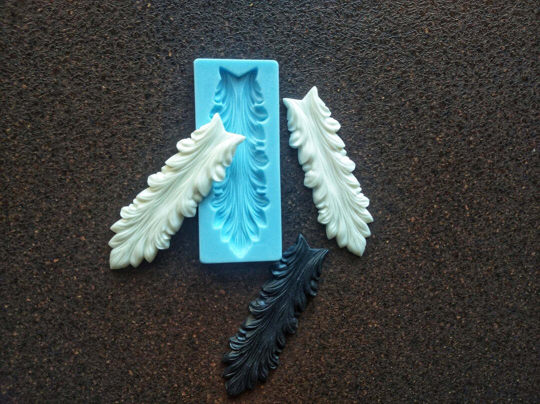 Silicone Mold for Acanthus Style Appliques Mold for Clay Etsy