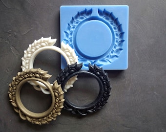 DIY Silicone Mold for Wreath Making, 12x11,3 cm Roman Style Wreath Mold