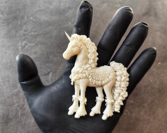 Kunstharz-Applikation Einhorn: Möbel & DIY Decor Overlay