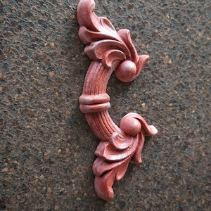 Vintage resin moulding for furniture upcycling, shabby chic decor, restoration supplies, scrapbooking onlays