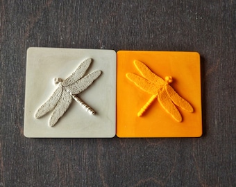 Dragonfly 3D Tile: Square Decorative Backsplash Tile