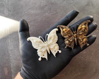 Butterfly resin Applique, volumetric overlays for furniture and hand decoration