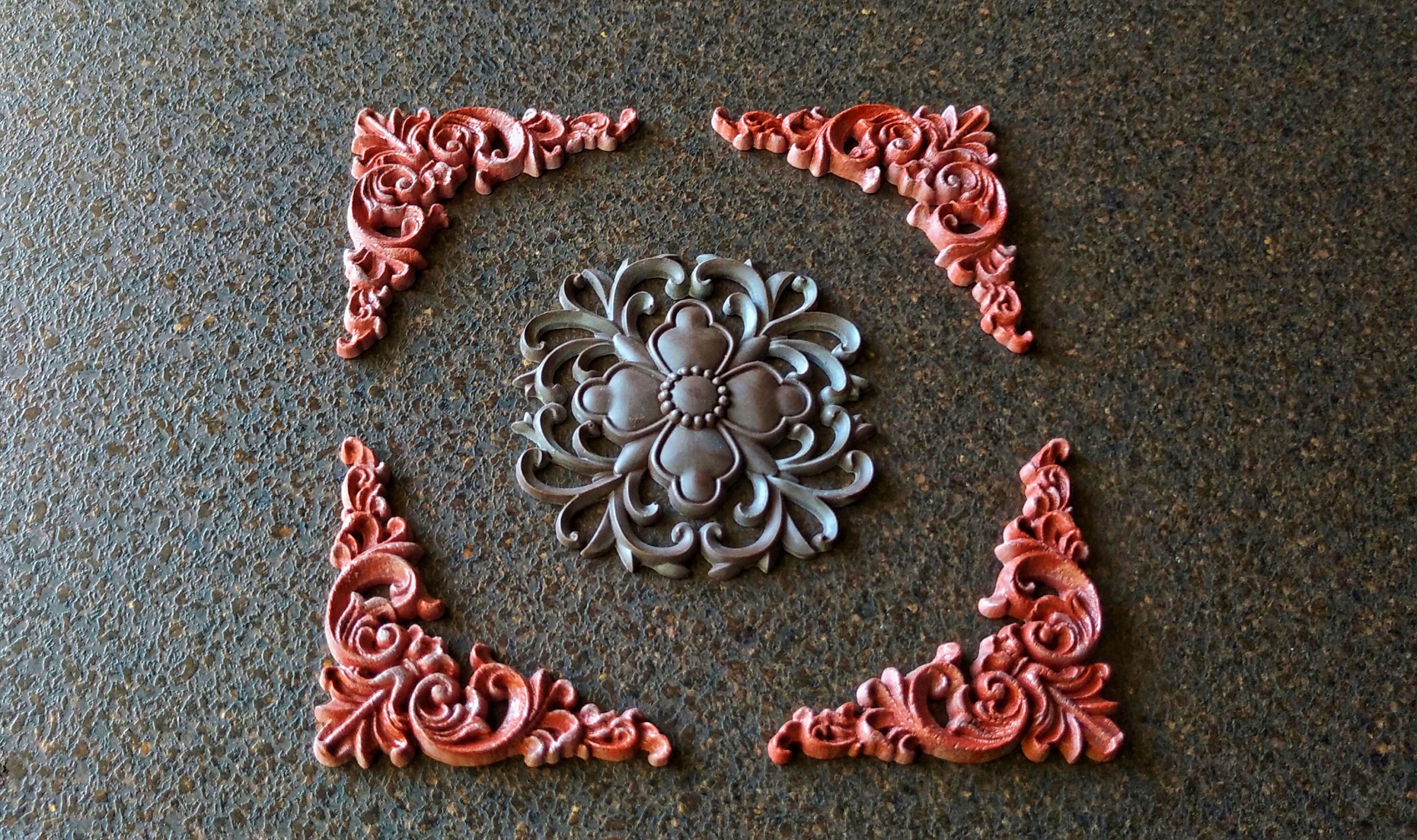 Moule Silicone Orné – Pour Appliques, Moulures, Meubles, Arts Et Métiers – Neuf