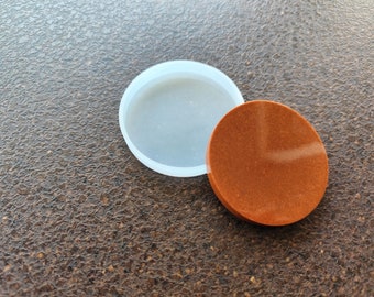 Silicone Mold for round coasters: Resin Coaster, Concrete, Epoxy Tiles