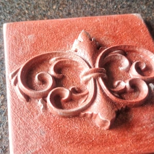 Shabby Chic 3D Tile: French Style Jesmonite Decor (10x10cm)