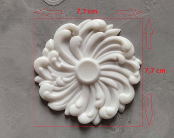 Whirlpool Resin Furniture Onlay | Decorative Applique (3x3 inch)