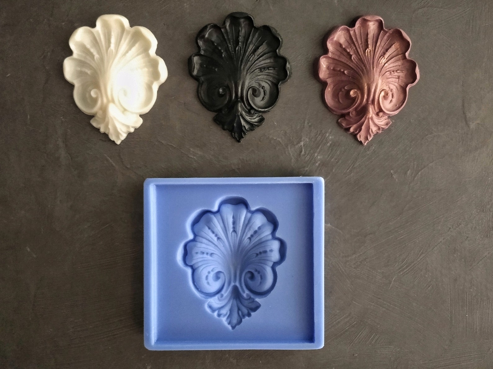 Silicone Mold Tile Sea Shell Shell Applique Tile Mould Etsy