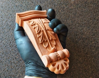 Möbelklammern (2 Stück) Möbelverzierungsauflagen 17x8x3cm