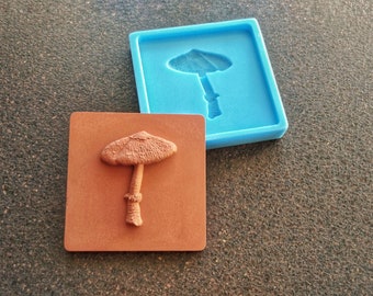 Mushroom Tile Silicone Mold: 3D Decor, DIY Plaster & Resin