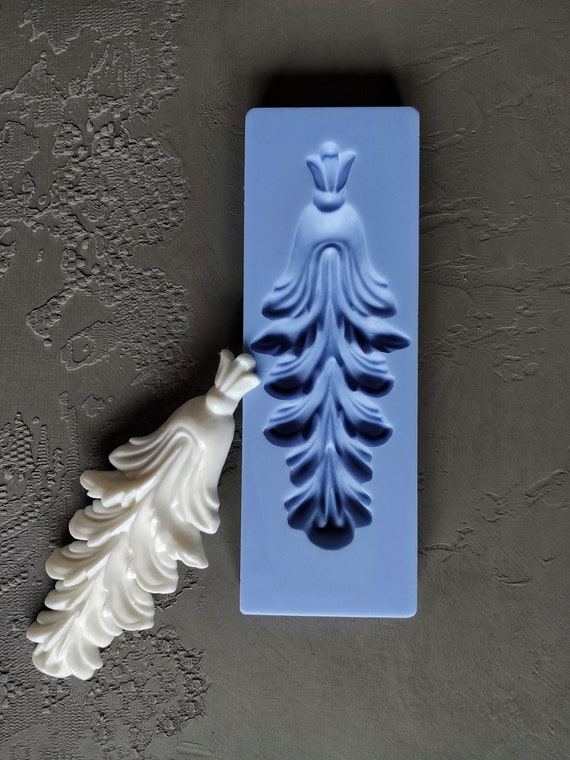 Silicone Mold Chic Acanthus / Applique Mould / Silicone Mould Etsy