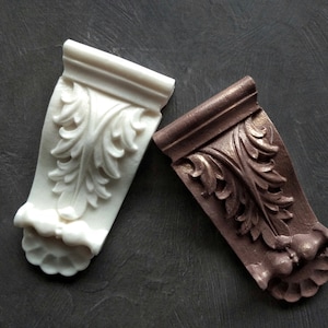 Bracket resin moulding (2 pcs), Furniture corbels, decorative bracket, resin ornate bracket, carved elements | furniture appliques