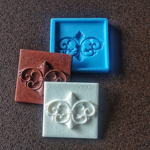 Silicone mold for vintage french style tiles, Silicone mould, vintage mouldings, mold for resin, mold for concrete, mold for plaster