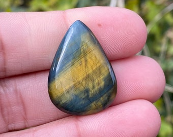 Nellite Cabochon, 26x19mm - Natural Nellite Cabochon - Pietersite / Tigereye Loose Oval Gemstone - Polished Nellite - Golden Gemstone