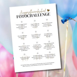 Carte postale du défi photo JGA | Modèle Canva | Enterrement de vie de jeune fille | modèle modifiable, cartes imprimables | mariage | Téléchargement instantané