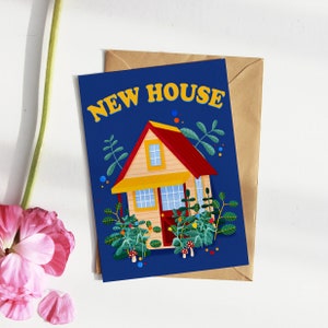 Cartão de felicitações de casa nova, cartão para alguém que está se mudando, casa nova, apartamento novo, cartão de primeira casa, cartão de aquecimento de casa