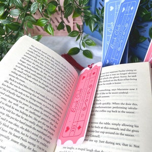 Book Club Ticket Bookmark: Soft Matte Lamination with Tassel image 2