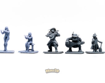 Bard: Elf, Orc, Halfling - HQ Dungeon by Minis3D