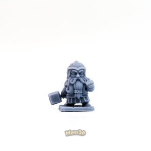 Heroes Arcadia: Barbarian, Elf, Wizard, Dwarf HQ Dungeon by Minis3D Dwarf Pose 1