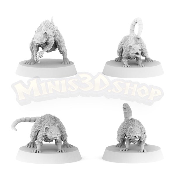 Ratten – HQ Dungeon von Minis3D