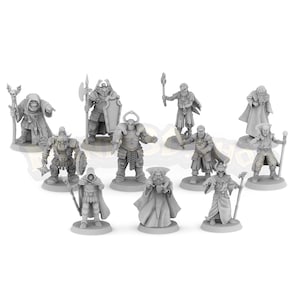 Boss finali: Ulag, Gulthor, Mentor, Grak, Ragnar, Lord Warlock, Balur, Zargon - HQ Dungeon di Minis3D