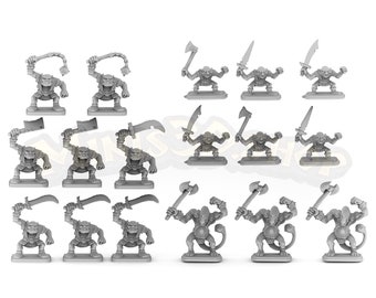Orc, Fimir, Goblin Original - HQ Dungeon por Minis3D