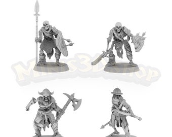 Skeleton Warrior - HQ Dungeon by Minis3D