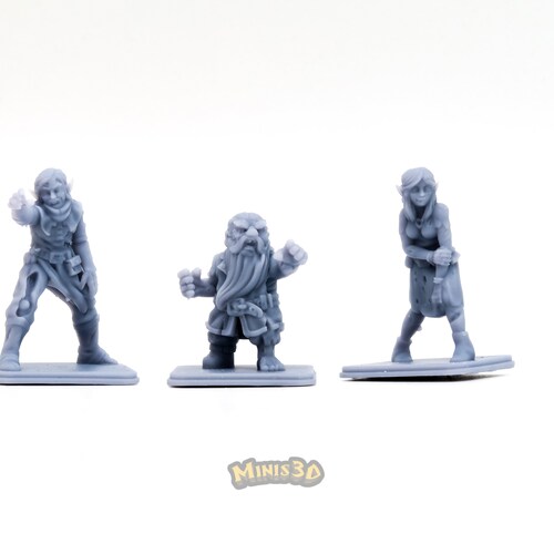 Miniature Zombie Trolls Per HeroQuest - Enfenix Minis3D HQ Dungeon - Resina