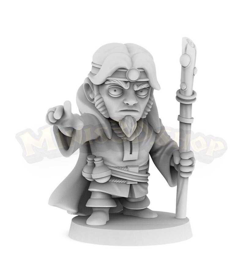 Chibi Wizard AR001 Etsy