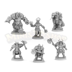 Chaos: Lord, Warrior, Champion, Maraut- HQ Dungeon by Minis3D