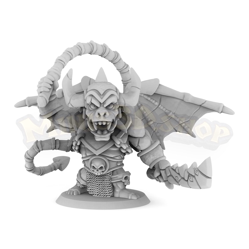 Chaos & Gargoyle Arcadia HQ Dungeon by Minis3D Gargoyle