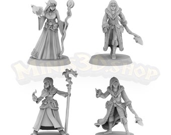Wizard Female - HQ Dungeon by Minis3D