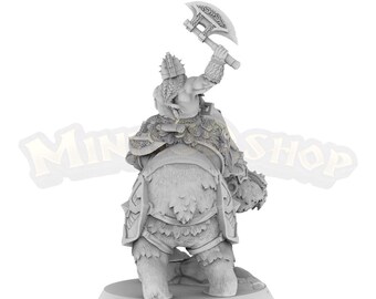 Dulgrom Dwarven Berserker Mounted CF316