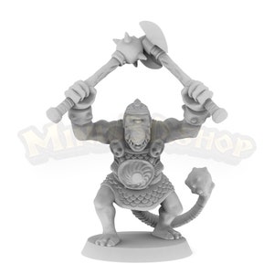 Fimir Shaman, Warrior HQ Dungeon by Minis3D & Enfenix Fimir Guerrero 1