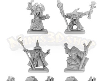 Wizard of Morcar Original: High Mage, Necromancer, Storm Master, Shaman - HQ Dungeon by Minis3D