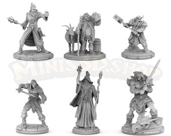 Monster Primal: Gargoyle, Orc, Dark Sorcer, Beholder - Minis3D
