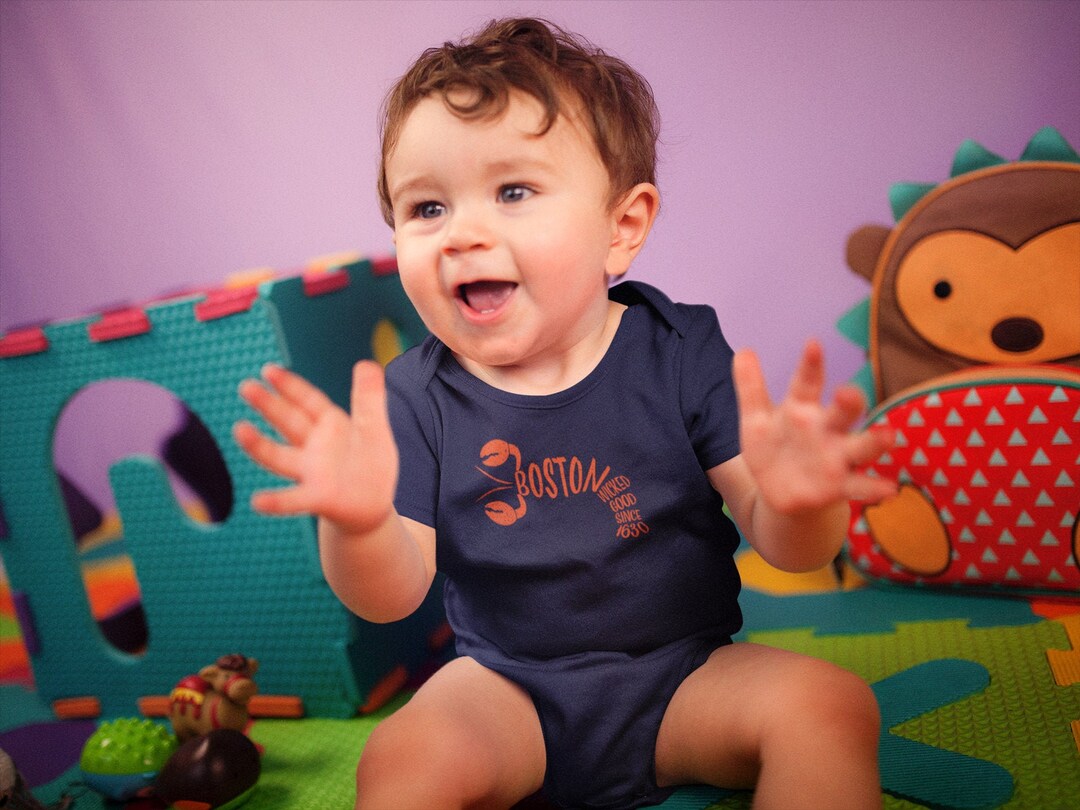 Boston Gift for Kid Boston Baby Gift Boston Lobster Shirt Etsy