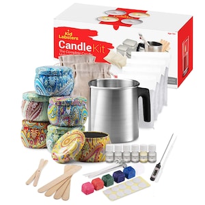 Complete DIY Candle Making Kit Supplies Large Scented Soy Candles