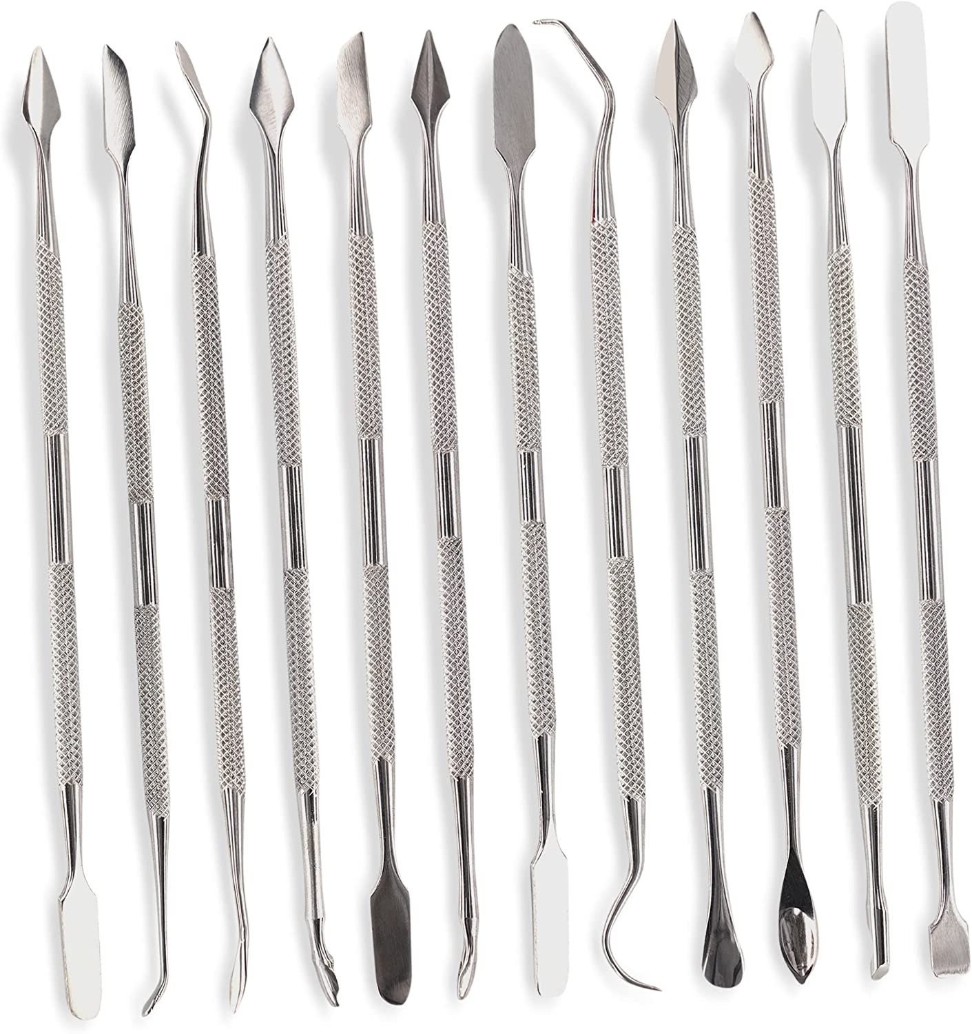Wax Carving Tools Tool Sculpting Sculpture- Stainless Steel Wax Engraving Kit  Wax Spatula Wax Carving- Tool Set For Dental Use (black Bag)(10pcs)