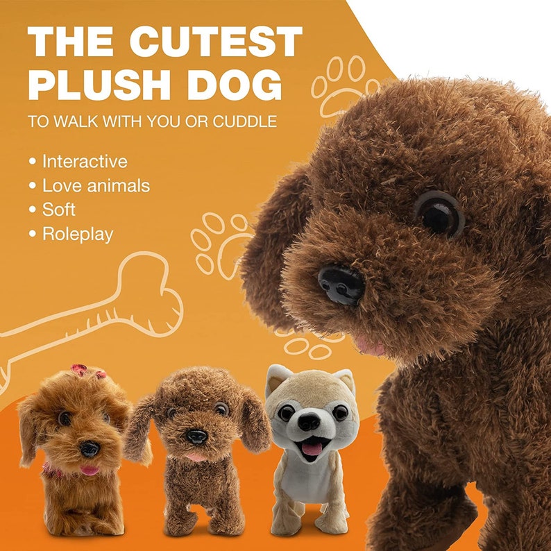 Kids Walking and Barking Puppy Dog Toy Pet With Remote Control Leash