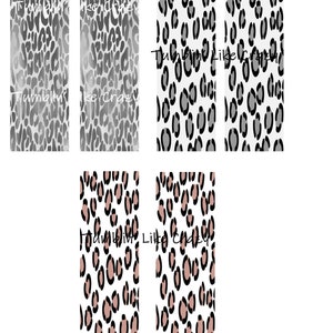 Animal Print Pen Wraps, Glitter Pen Wraps, PNG, PDF
