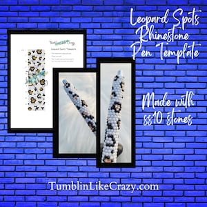 Rhinestone Leopard Spots Template