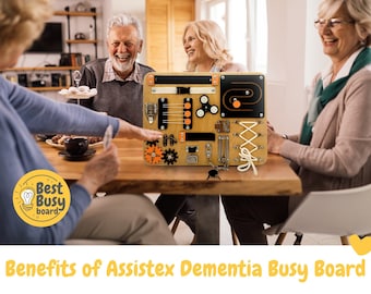 Dementia fidget toy, occupational therapy dementia gifts, busy board dementia, adult sensory board, dementia activity, nursing home gift